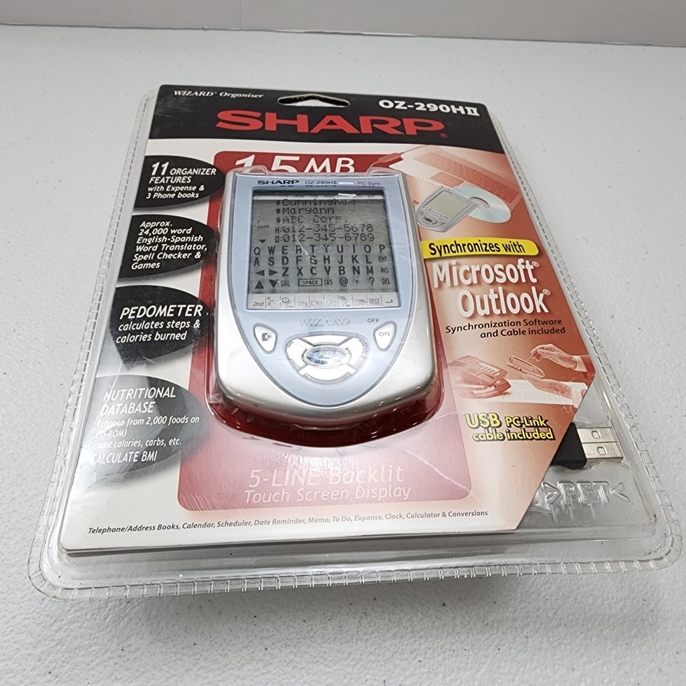 Sharp Wizard Organizer OZ-290H2 Brand New Sealed Vintage